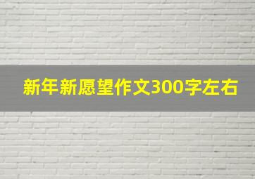 新年新愿望作文300字左右