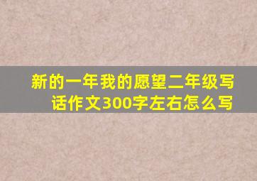 新的一年我的愿望二年级写话作文300字左右怎么写