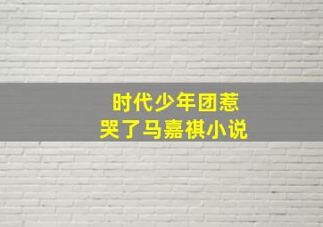 时代少年团惹哭了马嘉祺小说