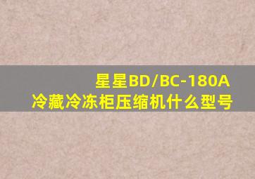 星星BD/BC-180A冷藏冷冻柜压缩机什么型号