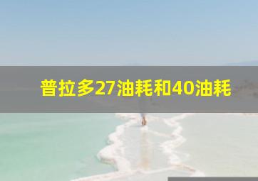 普拉多27油耗和40油耗