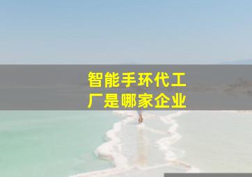 智能手环代工厂是哪家企业