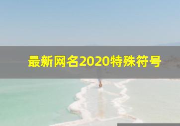 最新网名2020特殊符号