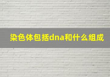 染色体包括dna和什么组成