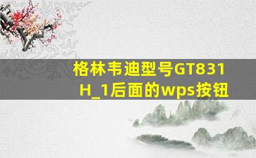 格林韦迪型号GT831H_1后面的wps按钮