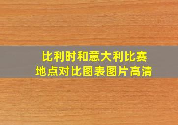 比利时和意大利比赛地点对比图表图片高清