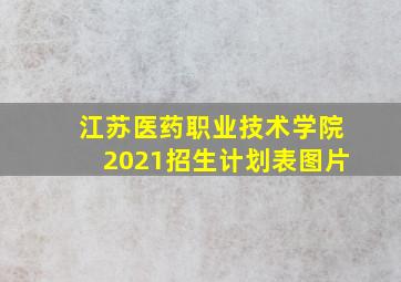 江苏医药职业技术学院2021招生计划表图片