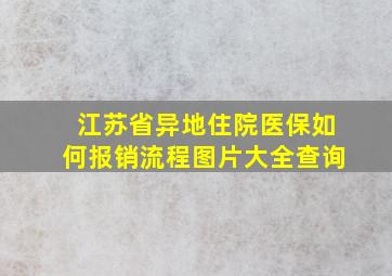 江苏省异地住院医保如何报销流程图片大全查询