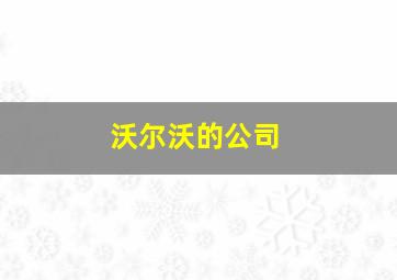 沃尔沃的公司