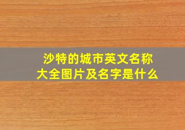 沙特的城市英文名称大全图片及名字是什么