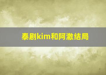 泰剧kim和阿澈结局