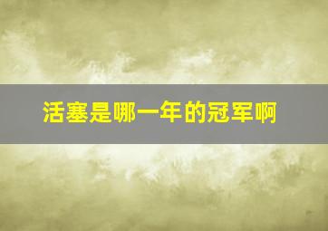 活塞是哪一年的冠军啊