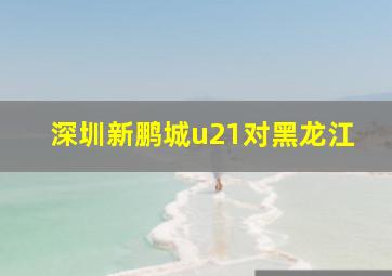 深圳新鹏城u21对黑龙江