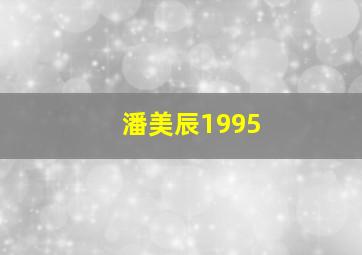 潘美辰1995