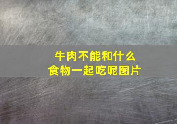 牛肉不能和什么食物一起吃呢图片