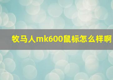 牧马人mk600鼠标怎么样啊