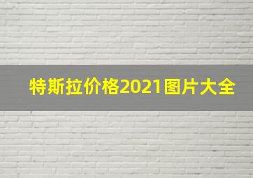 特斯拉价格2021图片大全