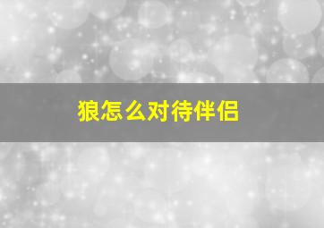 狼怎么对待伴侣