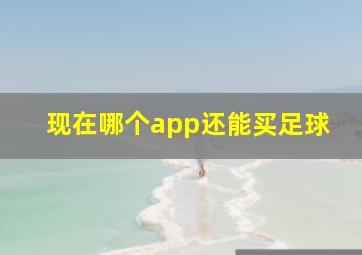 现在哪个app还能买足球