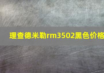 理查德米勒rm3502黑色价格