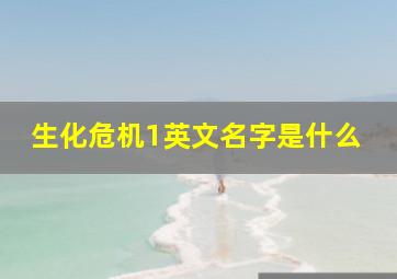 生化危机1英文名字是什么