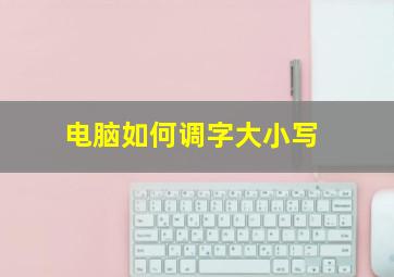 电脑如何调字大小写