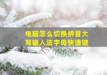 电脑怎么切换拼音大写输入法字母快捷键