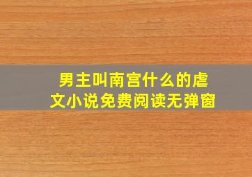 男主叫南宫什么的虐文小说免费阅读无弹窗