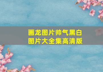 画龙图片帅气黑白图片大全集高清版