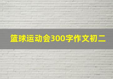 篮球运动会300字作文初二