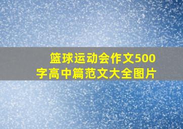 篮球运动会作文500字高中篇范文大全图片