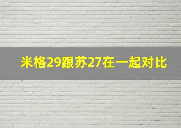 米格29跟苏27在一起对比