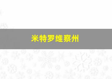 米特罗维察州