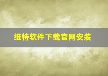 维特软件下载官网安装