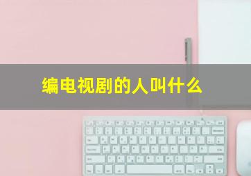 编电视剧的人叫什么