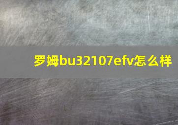 罗姆bu32107efv怎么样