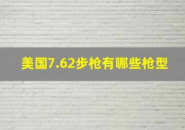 美国7.62步枪有哪些枪型