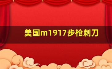 美国m1917步枪刺刀