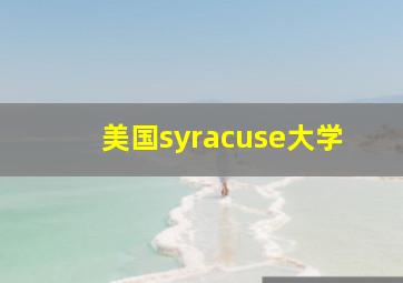 美国syracuse大学