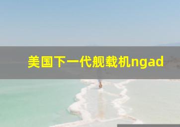 美国下一代舰载机ngad