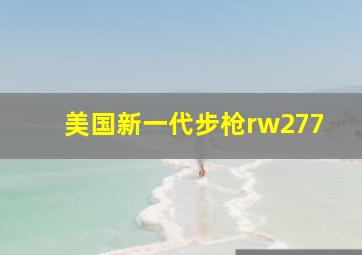 美国新一代步枪rw277