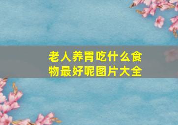 老人养胃吃什么食物最好呢图片大全