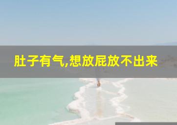 肚子有气,想放屁放不出来