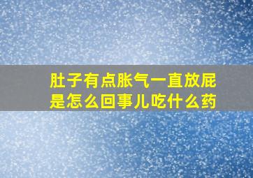 肚子有点胀气一直放屁是怎么回事儿吃什么药