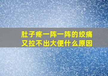 肚子疼一阵一阵的绞痛又拉不出大便什么原因