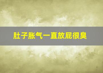 肚子胀气一直放屁很臭