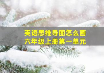 英语思维导图怎么画六年级上册第一单元