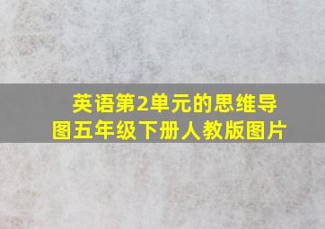 英语第2单元的思维导图五年级下册人教版图片