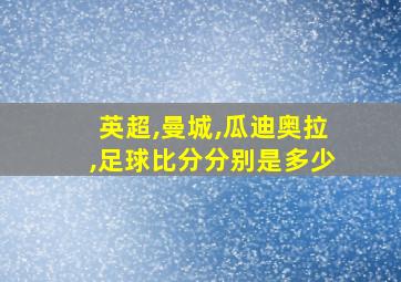 英超,曼城,瓜迪奥拉,足球比分分别是多少