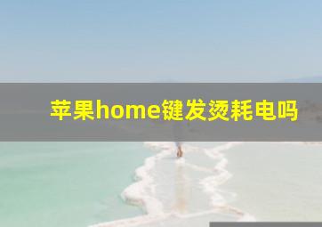 苹果home键发烫耗电吗